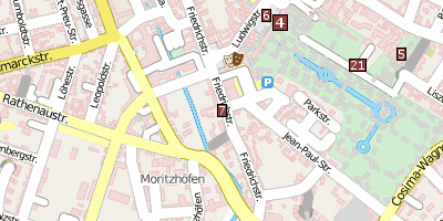 Friedrichstraße  Bayreuth Stadtplan