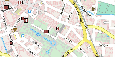 Haus Wahnfried Bayreuth Stadtplan