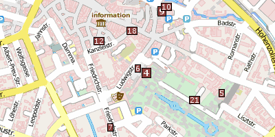 Markgrafenbrunnen  Bayreuth Stadtplan