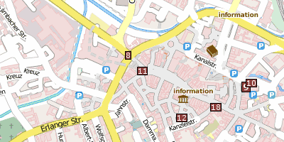 Stadtplan Spitalkirche 