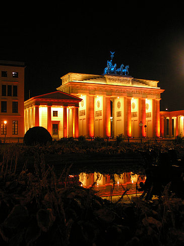 Pariser Platz bei Nacht Foto 
