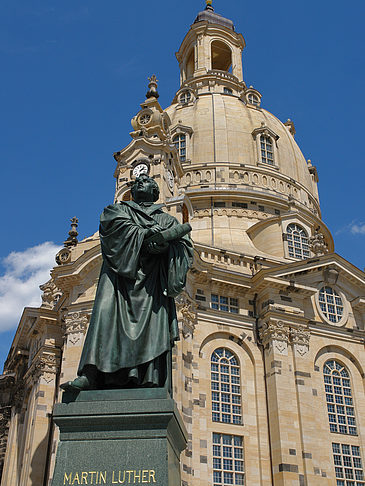 Foto Frauenkirche und Lutherdenkmal - Dresden