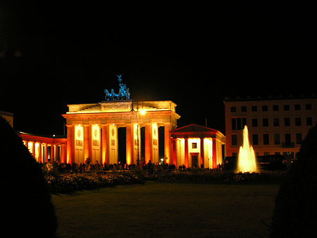 Foto Brandenburger Tor bei Nacht - Berlin