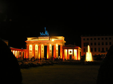 Foto Brandenburger Tor bei Nacht - Berlin