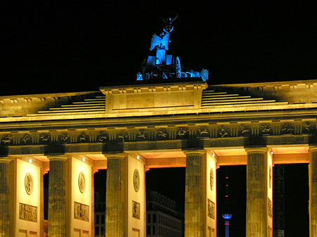 Brandenburger Tor bei Nacht Foto 