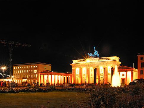 Pariser Platz bei Nacht Foto 