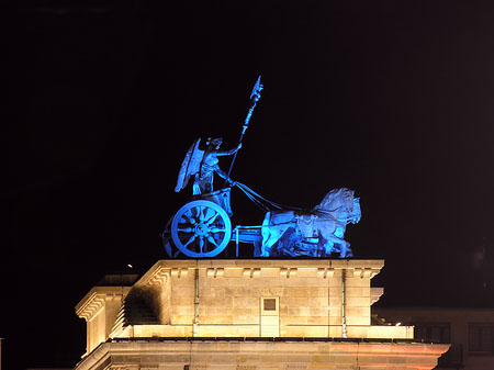 Foto Quadriga bei Nacht