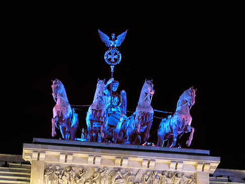 Quadriga bei Nacht Foto 