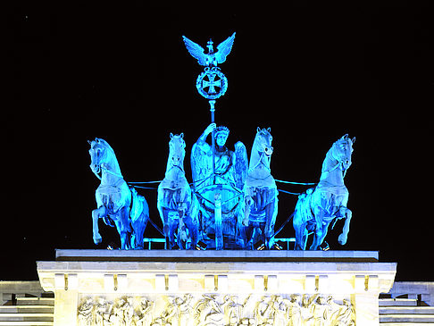Quadriga bei Nacht Foto 