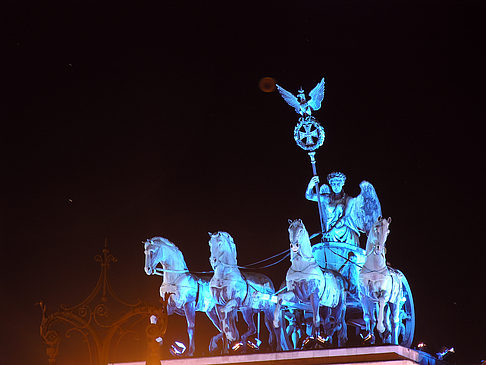 Quadriga bei Nacht Foto 