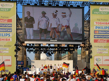 Leinwand und Fans Foto 