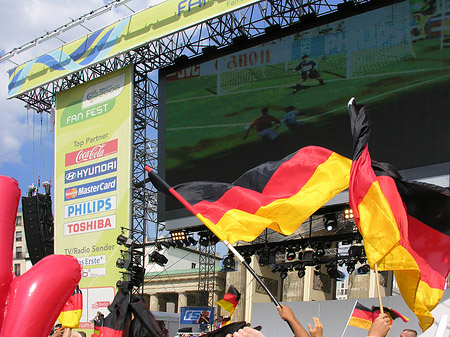 Leinwand und Fans Foto 