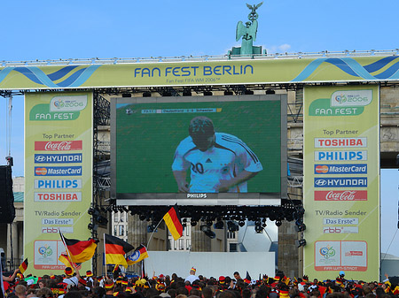 Leinwand und Fans