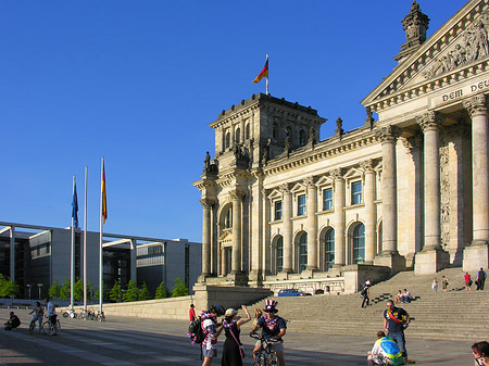 Foto USA-Fans am Reichstag