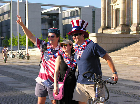 Foto USA-Fans am Reichstag