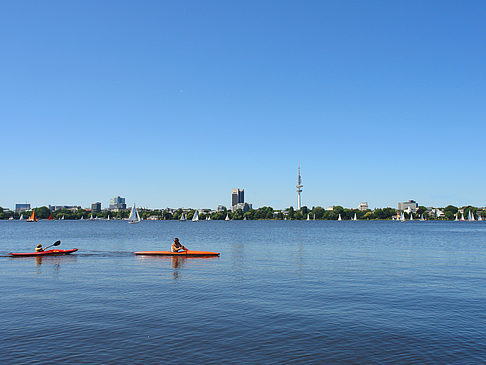 Kanufahrt auf der Außenalster Foto 