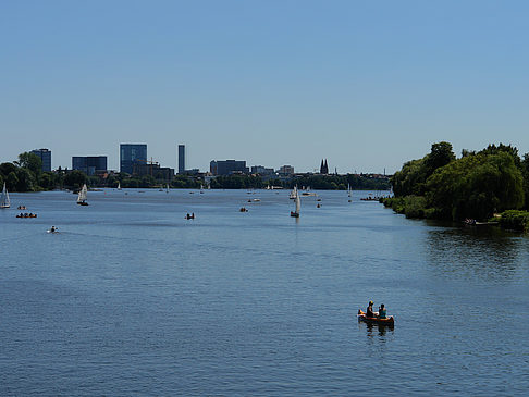 Außenalster Panorama in Richtung Innenstadt Fotos