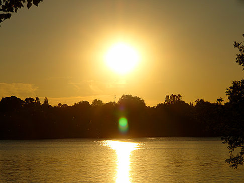 Sonnenuntergang an der Außenalster