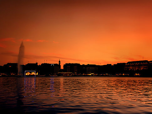 Foto Binnenalster am Abend
