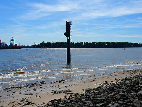 Foto Strand und Hafen von Övelgönne - Hamburg
