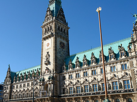 Foto Rathaus von der Seite - Hamburg