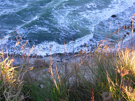 Wiese mit Meer Fotos