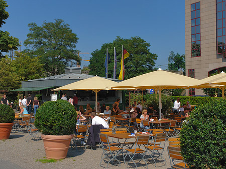 Foto Schirme auf der Urbanstraße - Köln